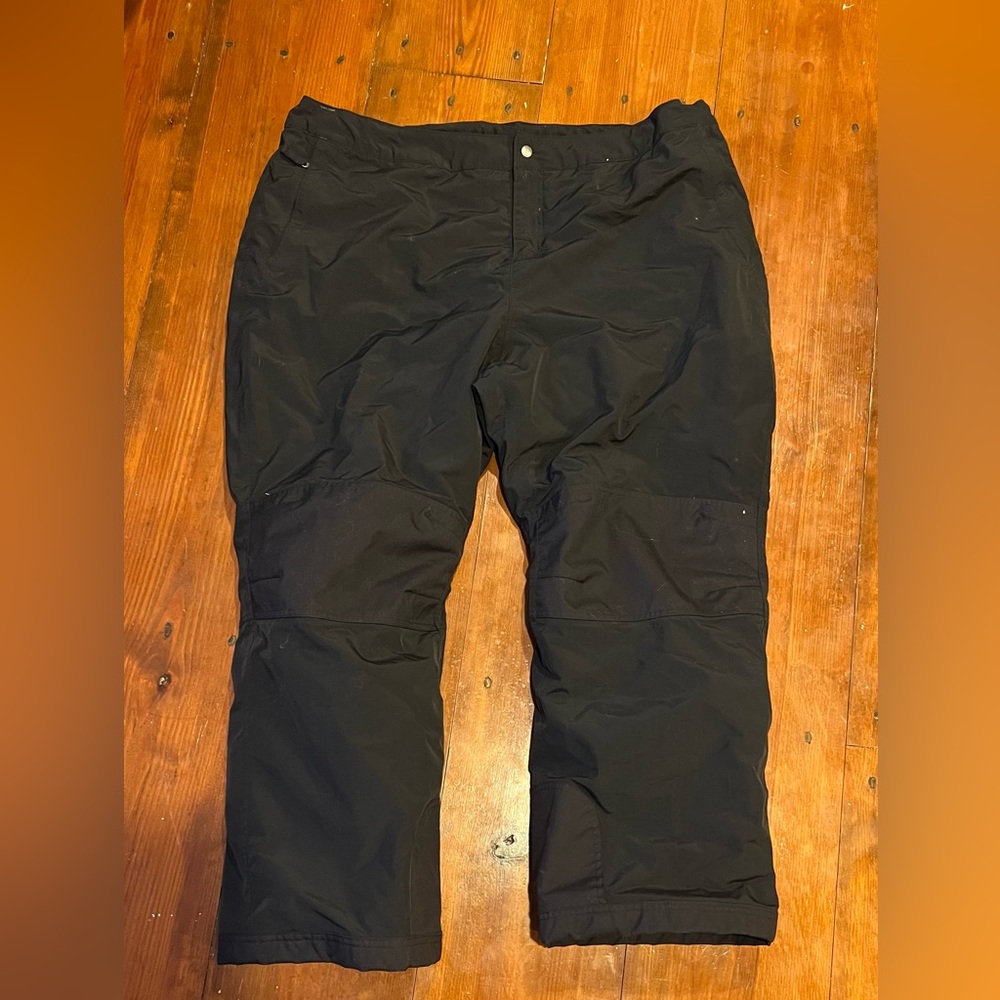 2X (size 20-22) black Lands' End snow pants excellent condition